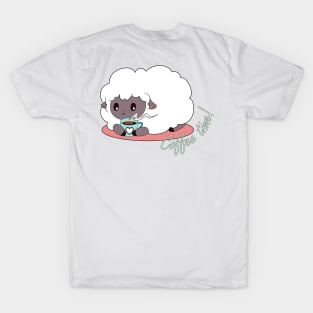 coffee time - sheep holding a coffee mug T-Shirt